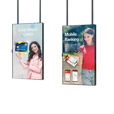 55 Inch Window Lcd Display Indoor Độ sáng cao Trần nhà treo Quảng cáo bán lẻ