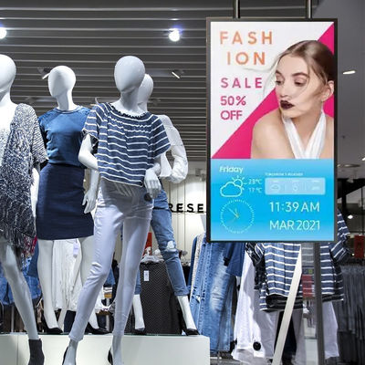 43 inch Tft màn hình LCD Vesa tiêu chuẩn Digital Signage cửa sổ đối diện hiển thị quảng cáo cho doanh nghiệp
