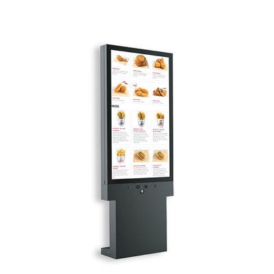 Kiosk LCD ngoài trời 43 inch 2500 Nits Độ sáng cho quảng cáo nhà hàng