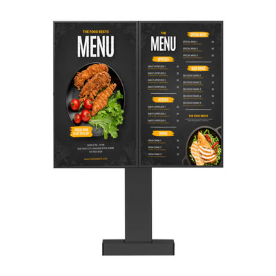 Màn hình lcd ngoài trời chống nước Drive Thru Digital Menu Board cho quảng cáo nhà hàng