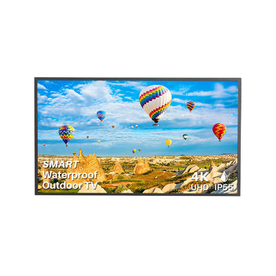 55 inch IP66 chống nước mặt trời trực tiếp độ sáng cao TV ngoài trời tường đầy đủ
