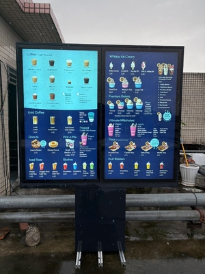 Màn hình menu Drive Thru ngoài trời 65 inch 3500nits UHD